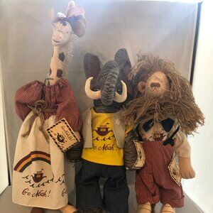 Overly-Raker NOAH'S ARK COLLECTION Giraffe, Elephant & Giraffe Vintage New